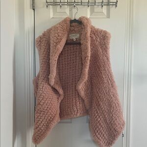WORN ONCE! Bagatelle Pink Fuzzy Vest